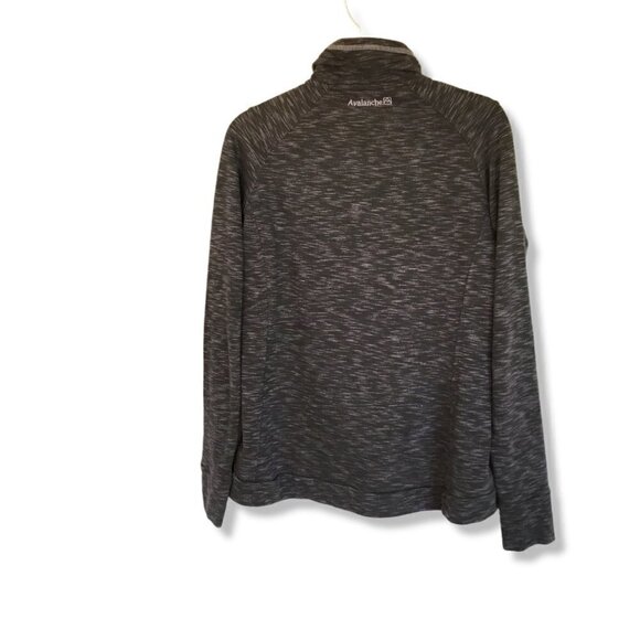 Avalanche Quarter Snap Sweatshirt Thermal Pullover Size Medium in Purple Active - Picture 2 of 10